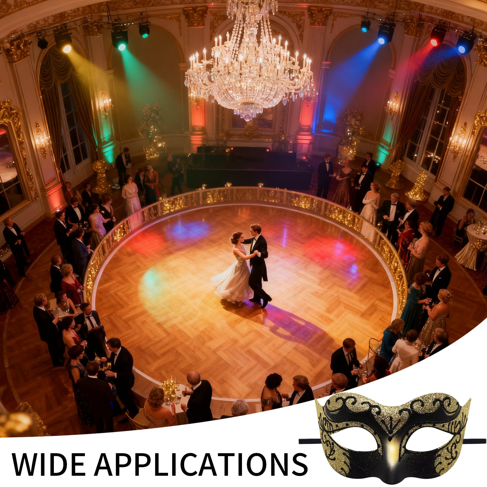 8 pezzi Coppia Maschere di pizzo Uomo Donne Sexy Maschera Occhi per Festa da ballo Maschera Veneziana Costume