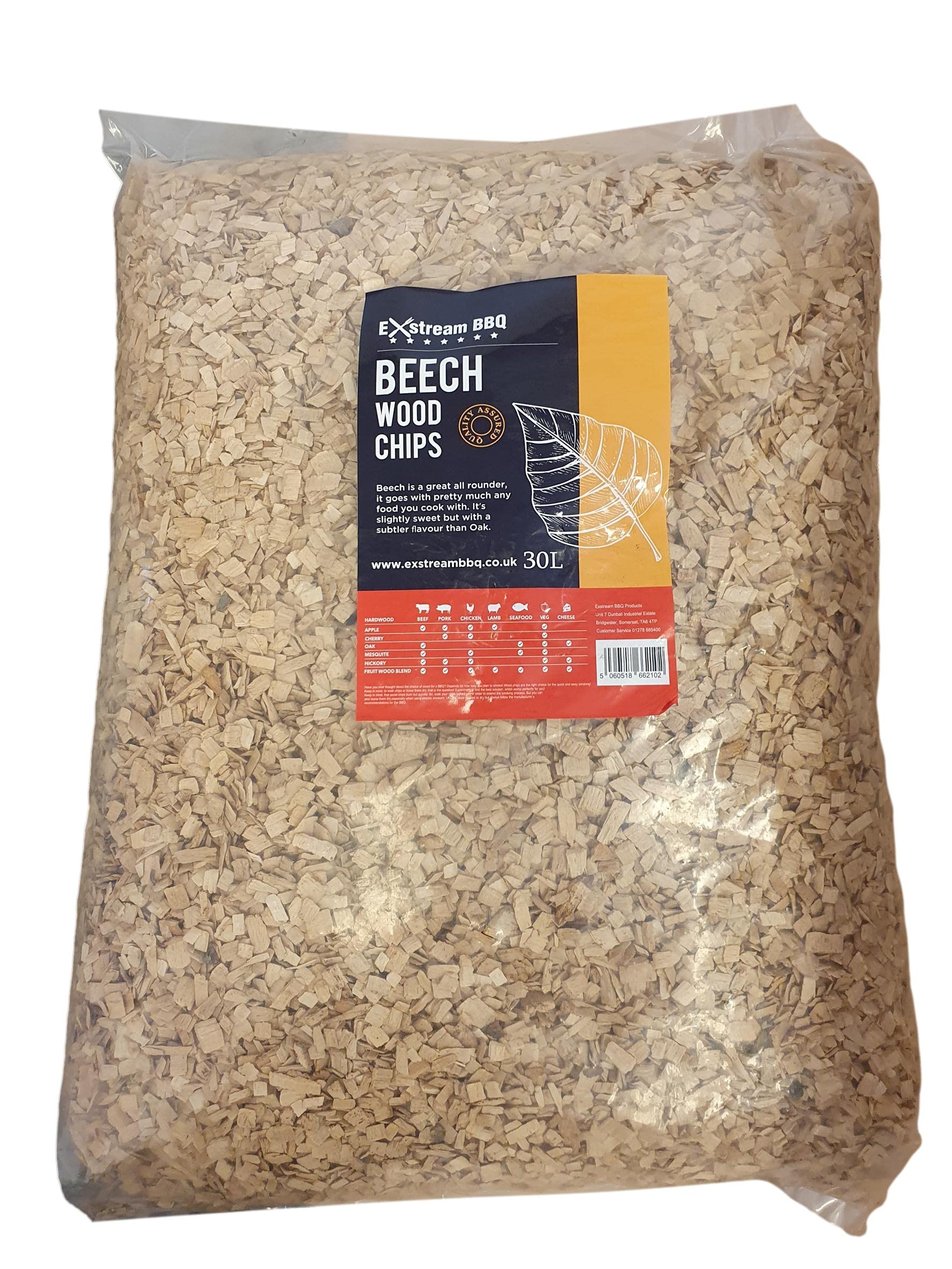 Exstream BBQ Barbecue Smoking Wood Chips *Up To 30 Great Flavours in 3, 15 & 30 Litres* (Beech 30 Litre) โ image 1