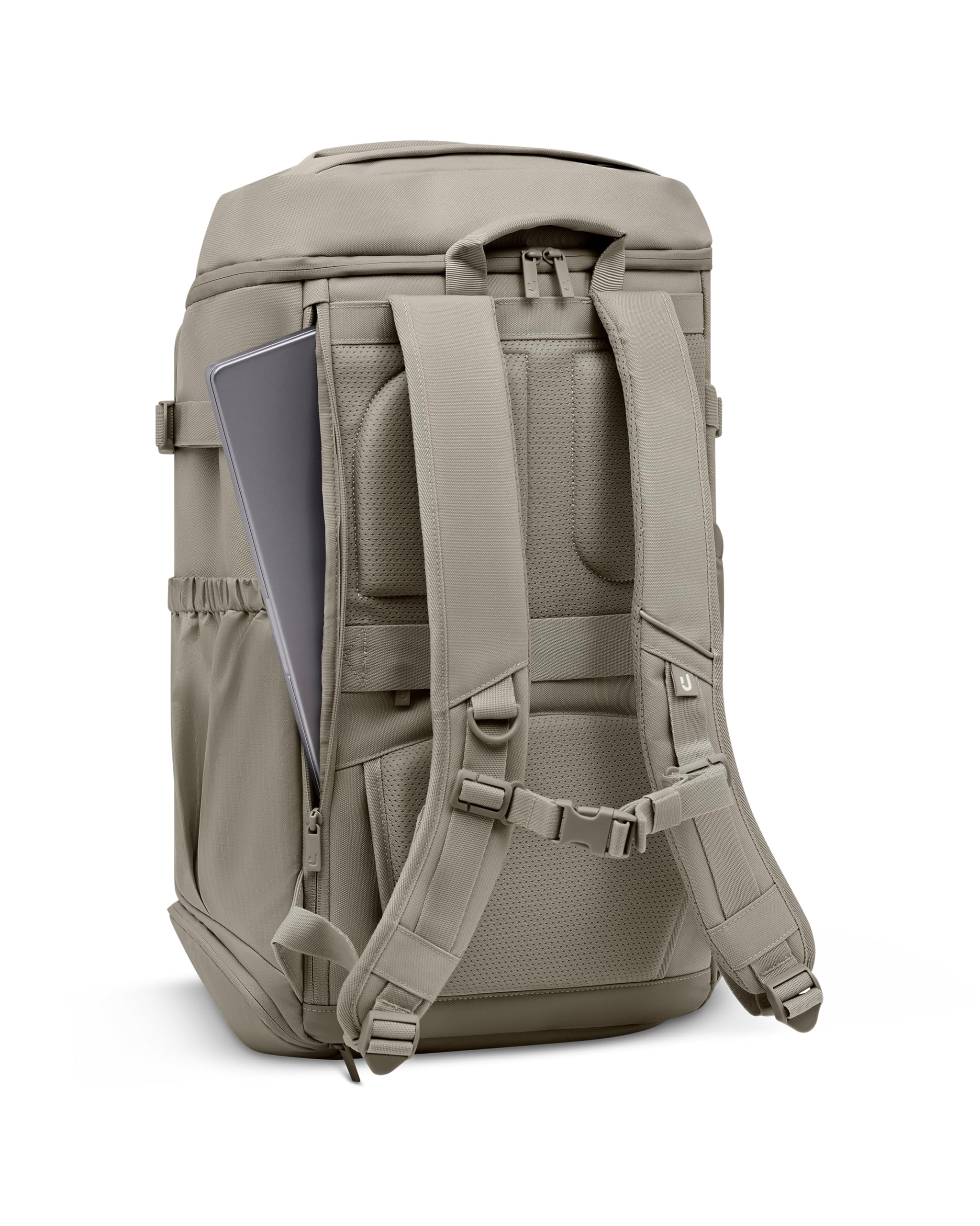 Johnny Urban Mochila de viaje Gris - Kian Large - Equipaje de mano para avión para hombre y mujer - Mochila con compartimento para portátil de 16 pulgadas - Bolsa de viaje de 25 l