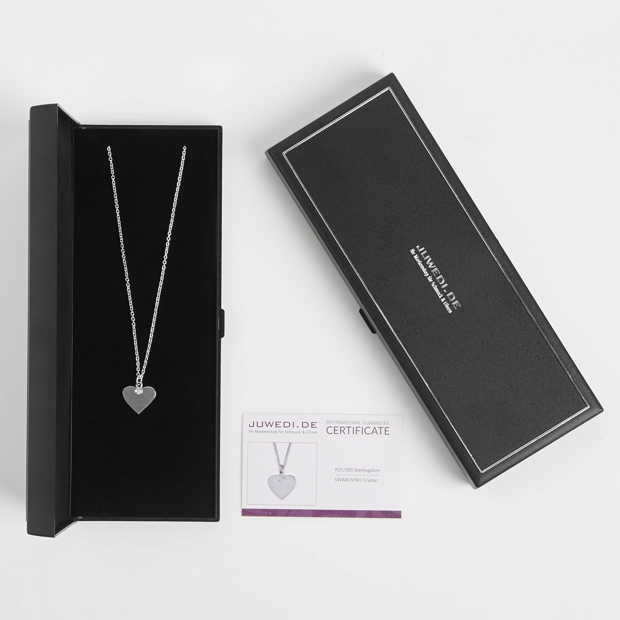 Hals-Kette echt Silber 925 mit Gravur - Herz Namenskette, Geschenke für besondere Frauen