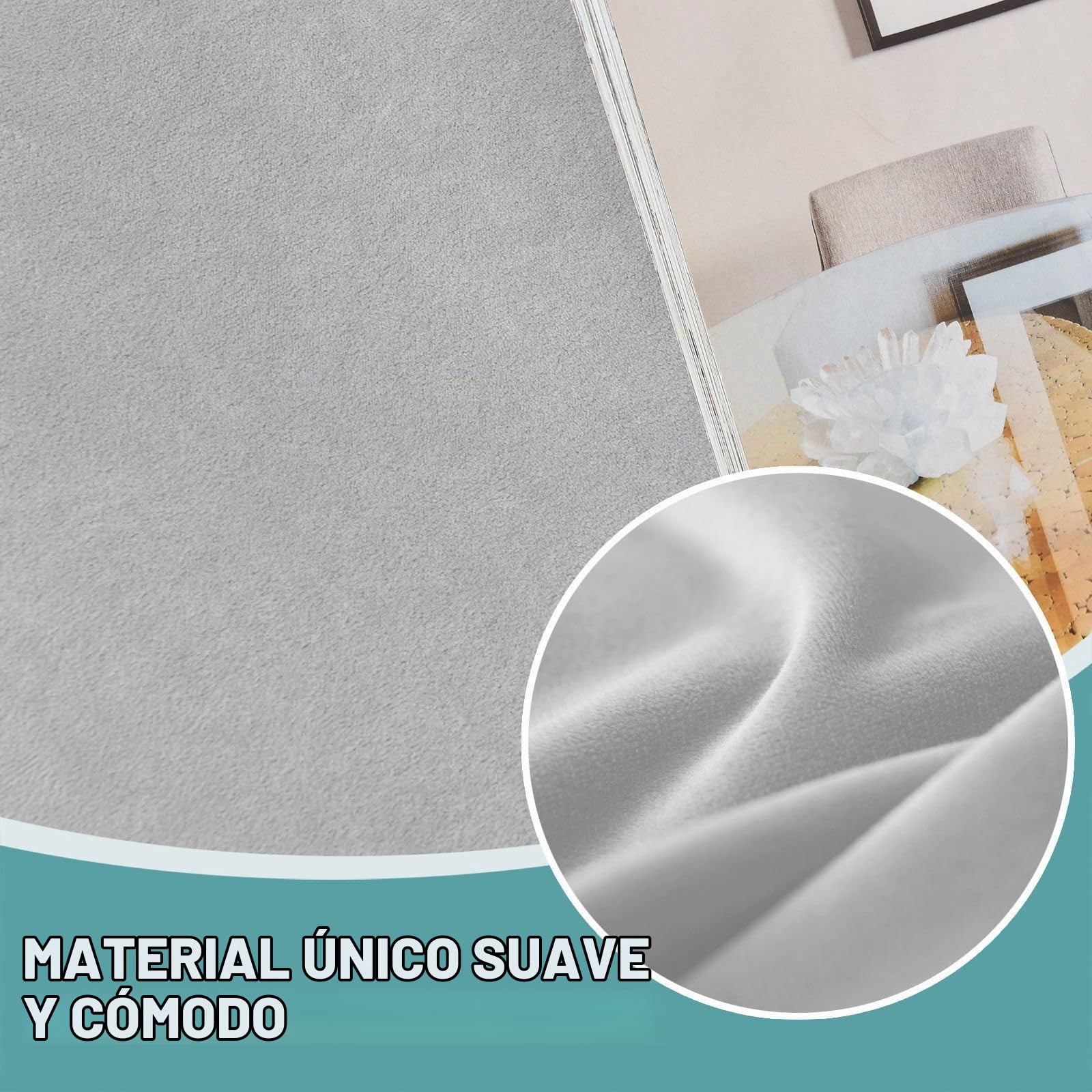 Funda Sillon Relax Reclinable-Gris Claro-2 plazas