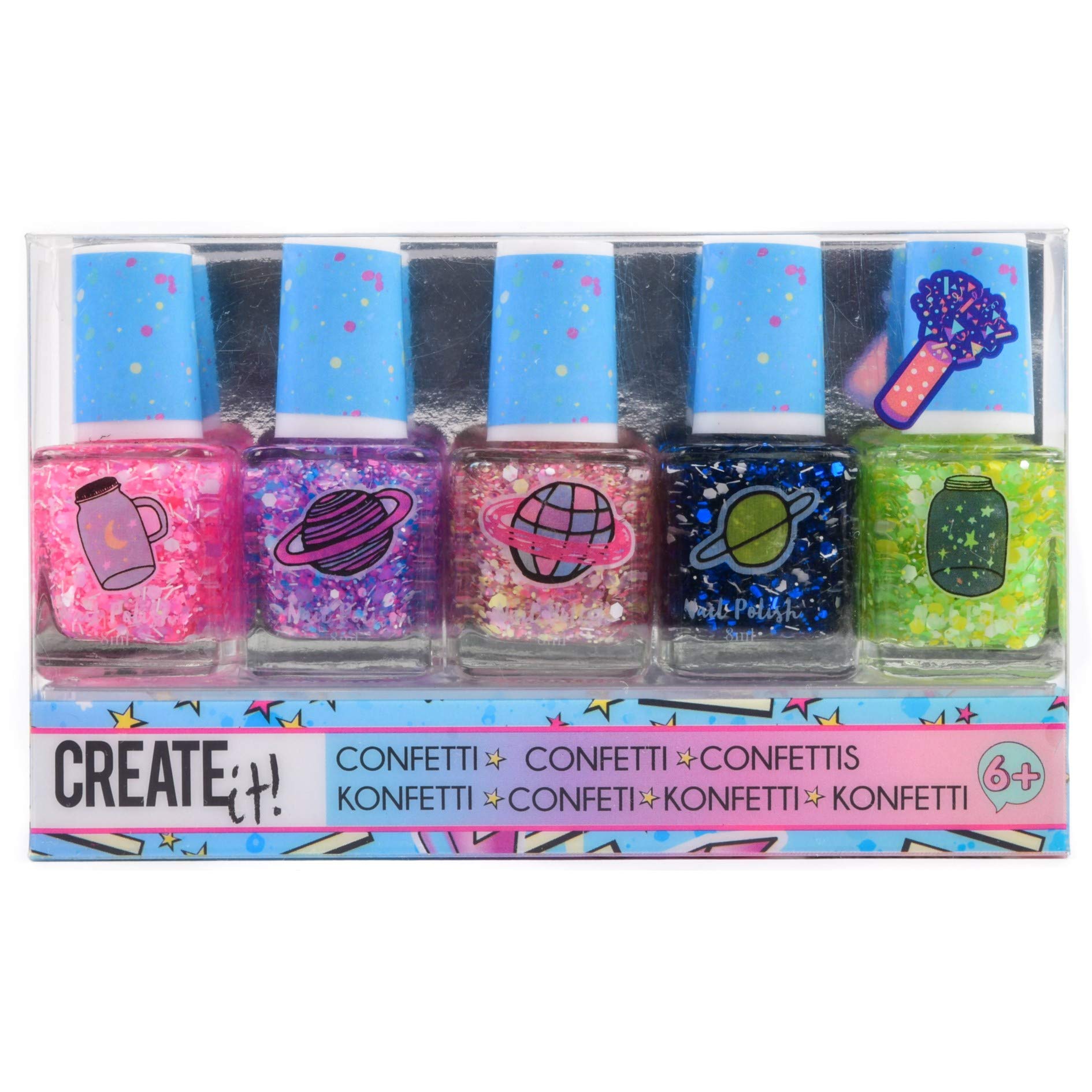 CREATE ITGALAXY NAIL POLISH CONFETTI 5-PACK DIS