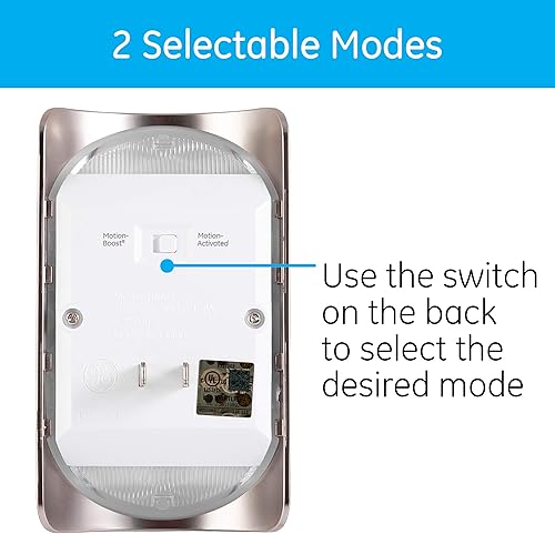 Miniatura 3 de GE Enshine - Luz nocturna LED con sensor de movimiento, detección de movimiento de 25 pies, enchufable, 40 lúmenes, del atardecer al amanecer, luz