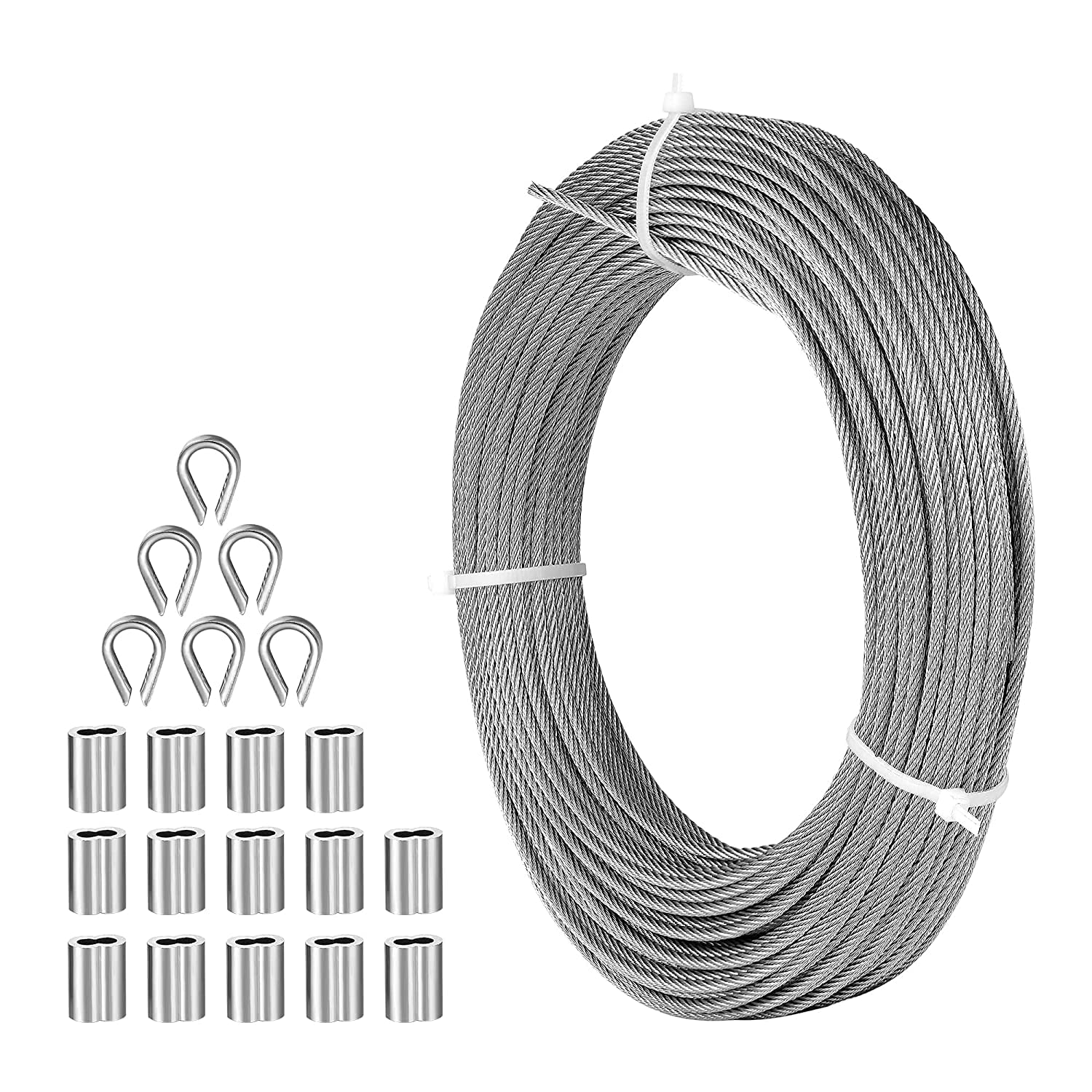Buy Wire Rope, Towallmark 1/8" Cable Wire Rope, 100FT T316 Stainless