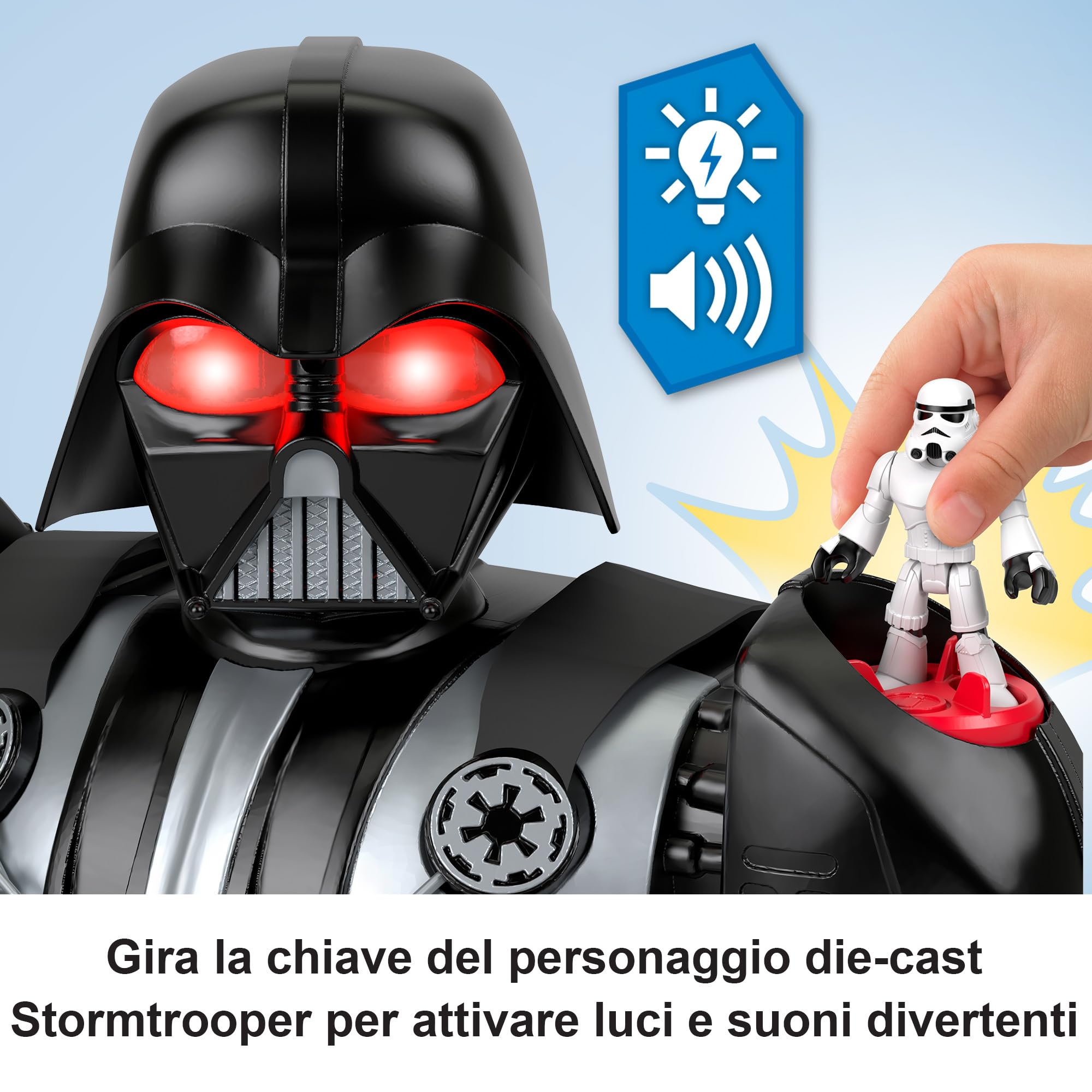 Fisher-Price Imaginext Star Wars Torre Di Dart Fener Con Chiave In Metallo E Lancia Missili – Gioco Per Bambini 3+ Anni