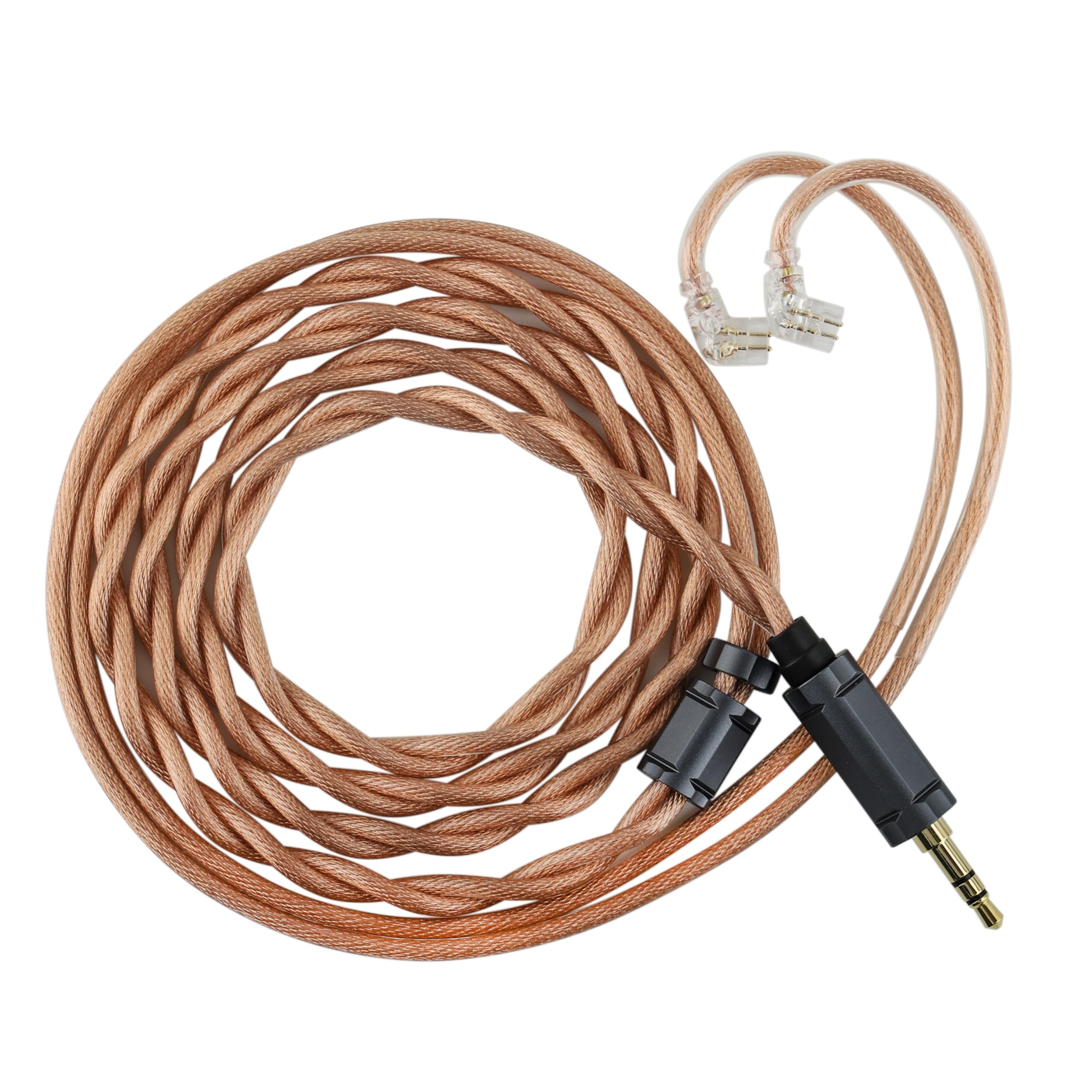 Linsoul Tripowin Nimbus Cavo IEM Ibrido in Rame Monocristallino, Filo di Ricambio per Cuffie HiFi LITZ TYPE5 e AWG 19 per In Ear Monitor e Auricolari con Cavo (2Pin Incasso) | Litz TYPE5 & AWG 19 Cavo auricolare, cavo di ricambio HiFi per monitor in-ear e