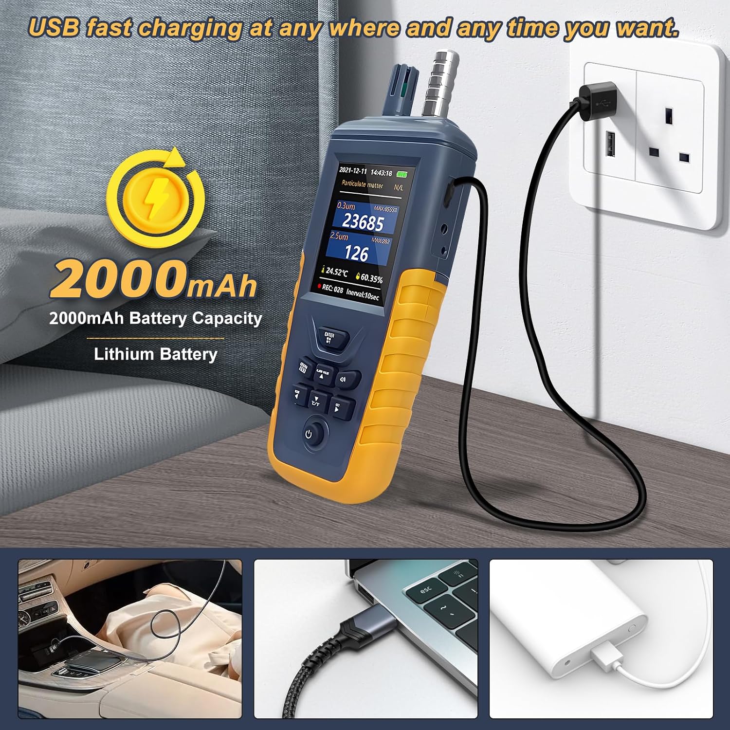 AOPUTTRIVER T7-TC8100 charging via USB cable