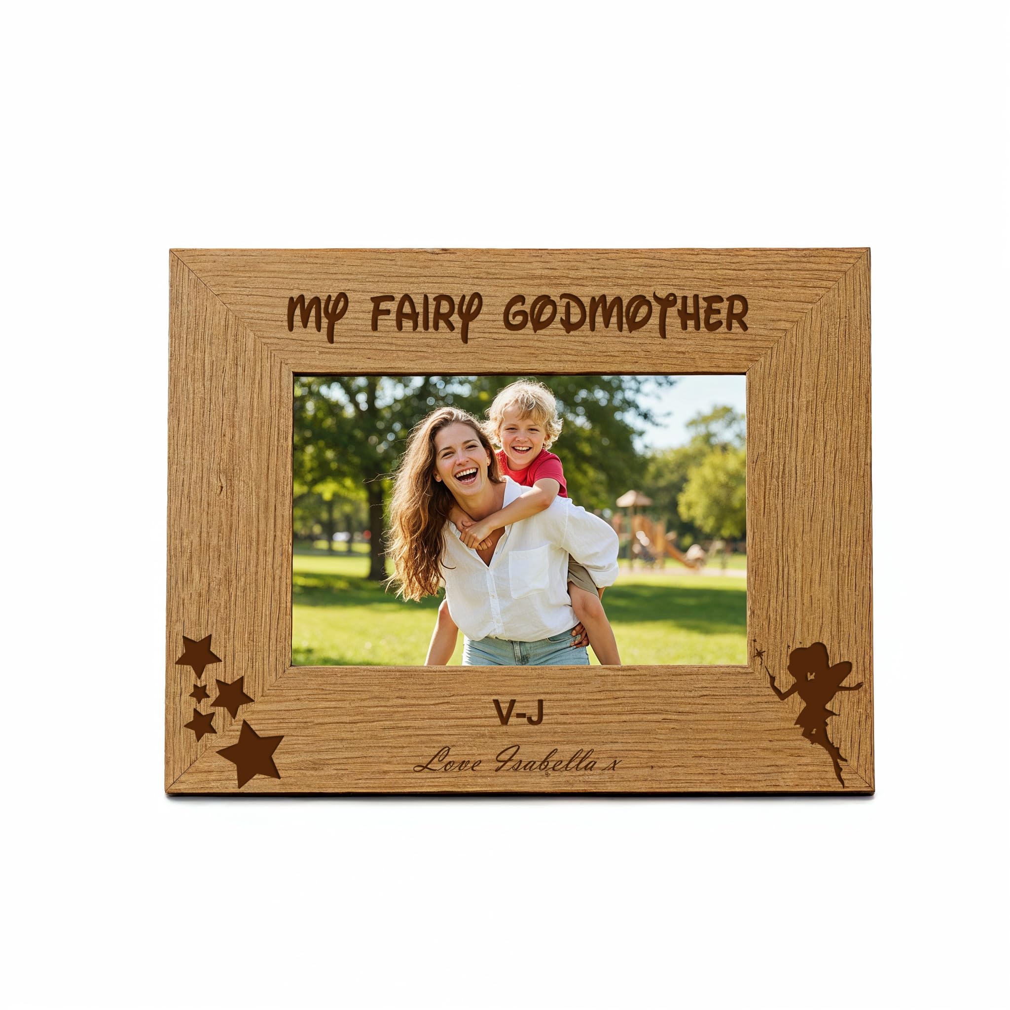 Ukgiftstoreonline Personalised Fairy Godmother Photo Frame Gift (4 X 6 Inch)