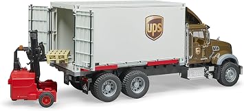 Brother 2828 MACK Granite UPS Logistics Scaled Model Vehicles Multi-Color