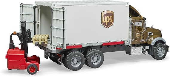 Brother 2828 MACK Granite UPS Logistics Scaled Model Vehicles Multi-Color