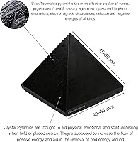 Vista 71 de Amazing Gemstone Amethyst Pyramid Crystal Healing Stones - 2" Great Pyramid Figurine of Natural Stone Pyramid for Meditation, Reiki, Chakra