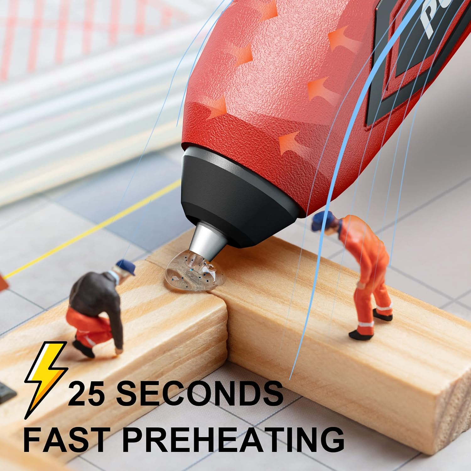 Wireless Mini Hot Glue Gun Hot Glue Gun Kit, 3.6V Cordless Glue Gun Rechargeable with Stand, For Home Quick Repairs, School DIY Arts and Crafts Projects Brand by POPULO : Arts, Crafts & Sewing