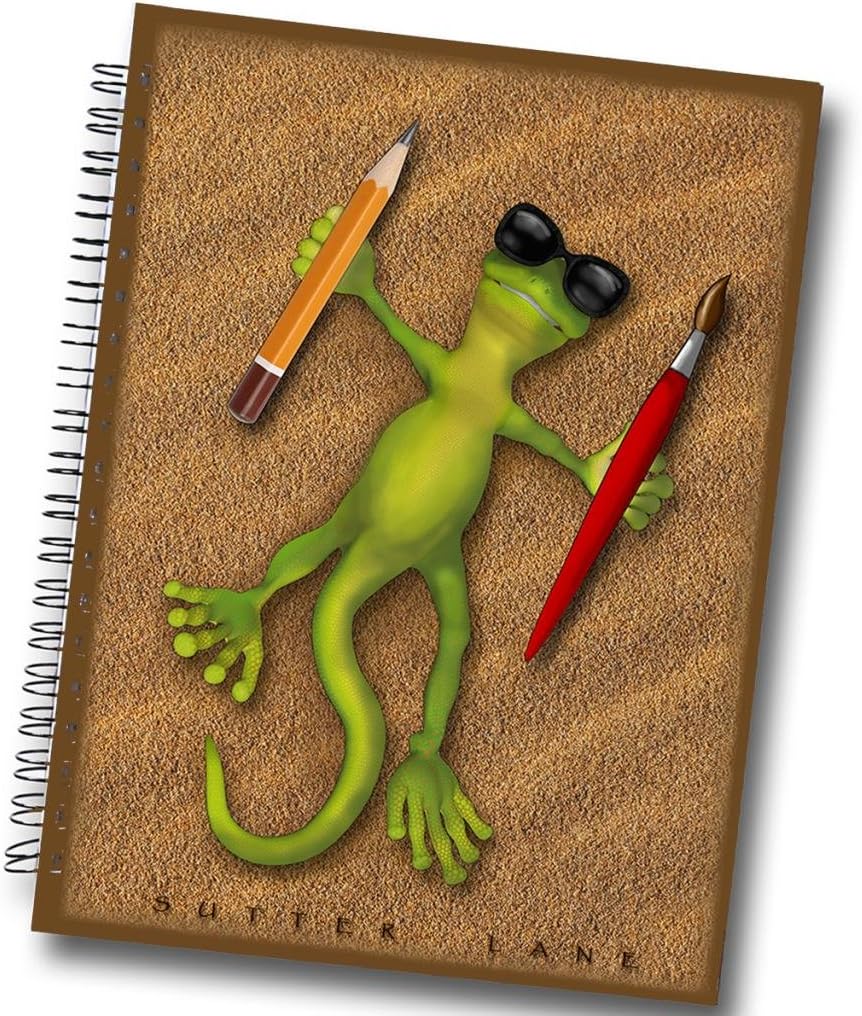 Sketchbook for Drawing and Mixed Media 8.5"x11", Kid Lizard - Blank Spiral Bound Artist Drawing Pad/Sketch Journal