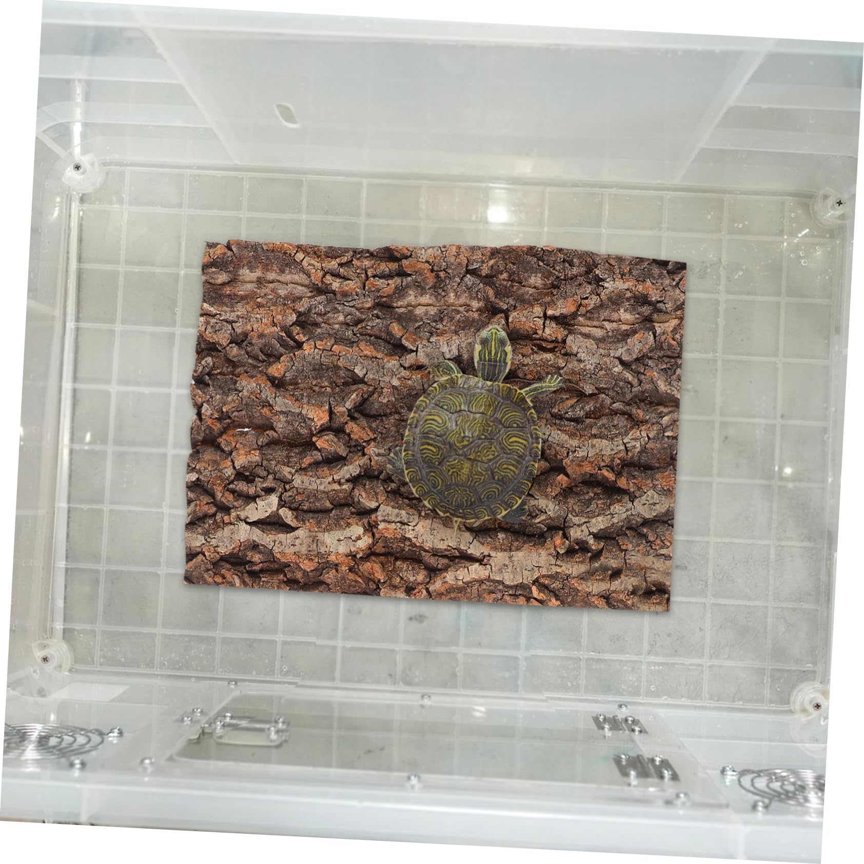 Zerodeko Terrarium Fond 2Pcs Terrarium Liège Fond D'écran Reptile Réservoir Toile De Fond Décoration Habitat Tapis d'escalade Décoration pour Lézard Tortue Gecko Dragon Barbu Liege Terrarium
