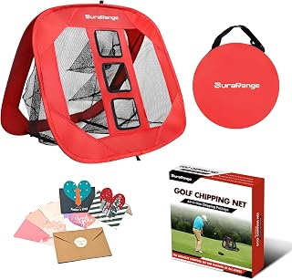 Pop-Up Golf Chipping Net - Ultimate Target Training Chip Aids for Precision & Distance, Outdoor | Indoor Practice, Golfer Gift