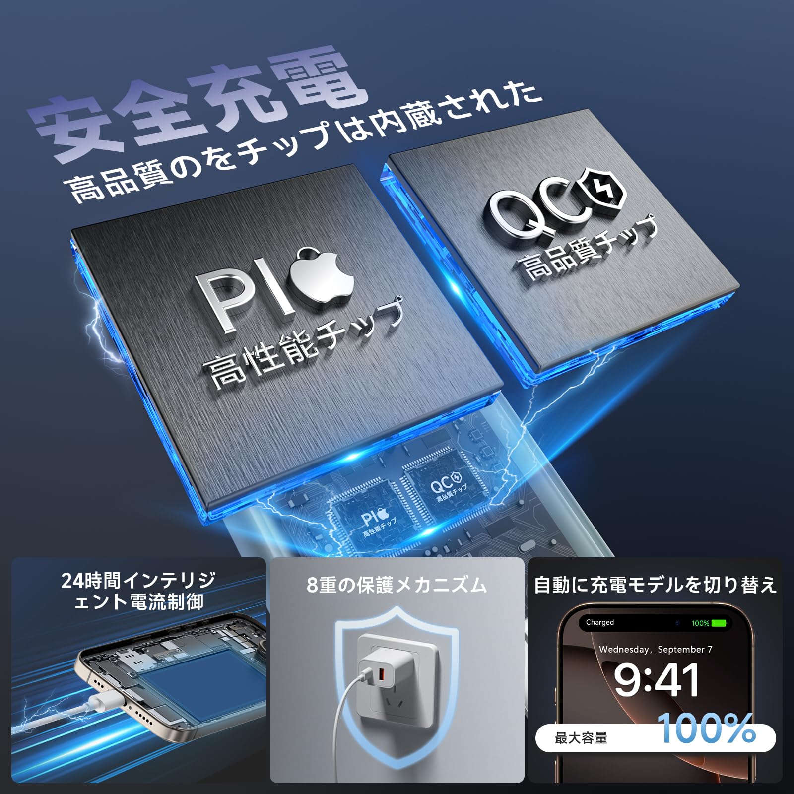 Amazon | iphone-充電器 (20W, 2ポート) USB type-c 急速充電