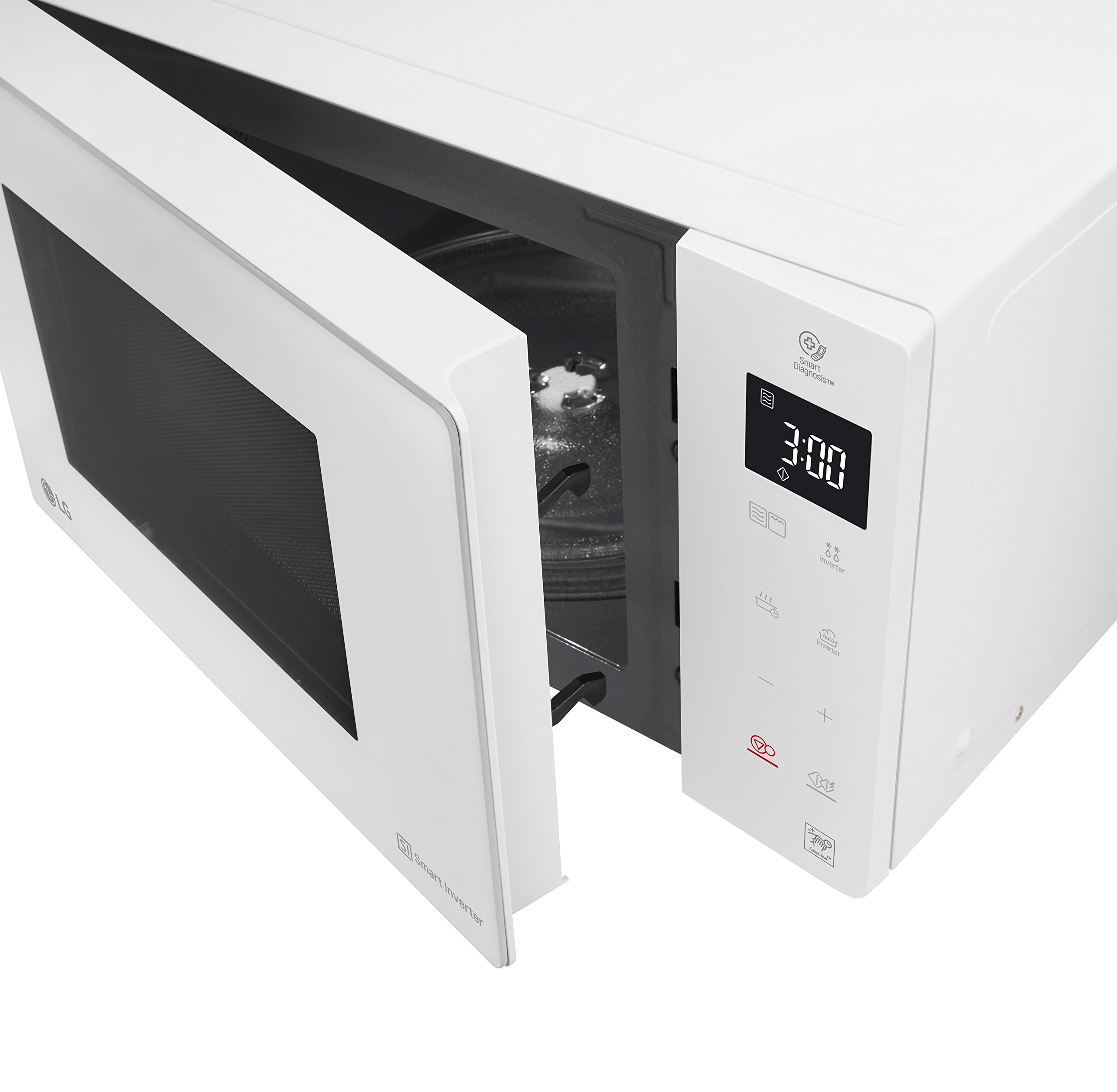 LG Electronics MH 6535 GIH kuchenka mikrofalowa z grillem, 1000 W, 25 l, wyświetlacz cyfrowy, kolor biały