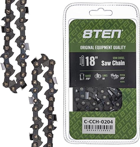 Vista 417 de 8TEN Cadena de motosierra para Husqvarna 254 455 340 351 353 350 55 455 Rancher Poulan Jonsered Echo 16 pulgadas .050 .325 66DL