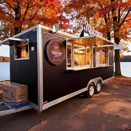 Heavy-Duty Food Truck with Complete Kitchen, DOT Compliant Equipment Included, Versatile Setup for BBQ, Fried Chicken or Donuts