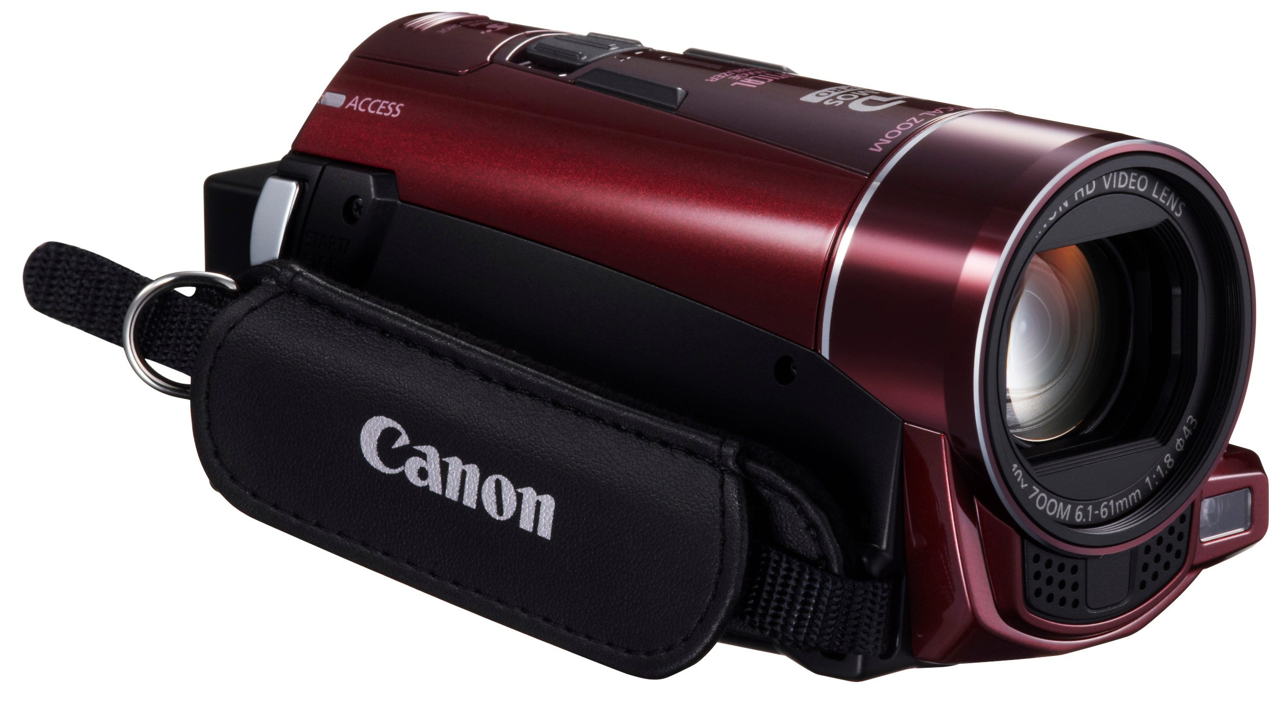 Amazon | Canon デジタルビデオカメラ iVIS HF M51 レッド 光学10倍  