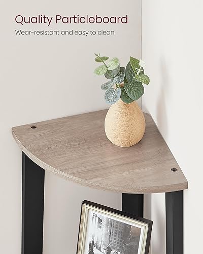 Miniatura 18 de VASAGLE ULLS35X - Estante esquinero de 5 niveles, estante de escalera industrial, soporte para plantas para sala de estar, oficina, cocina, marrón