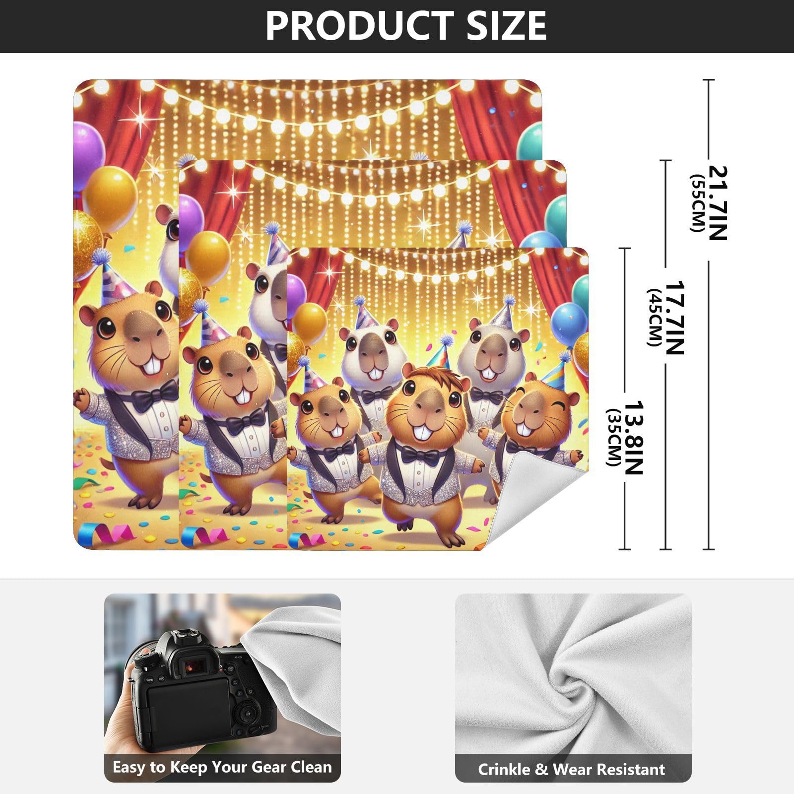 Joko Ivery Capybara Party Camera Lens Wrap 21.7