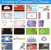 Vista 3 de Tarjetas de visita comerciales personalizadas con logotipo, personalizadas imprimibles de doble cara, tarjetas de visita personalizables 1000 500