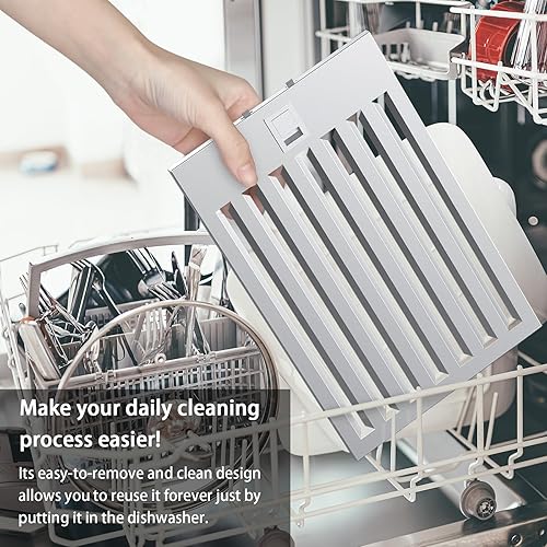 Miniatura 7 de ONEEON Campana extractora de 30 pulgadas, escape de cocina de acero inoxidable de 900 CFM con ventilador de 4 velocidades, luces LED, botón