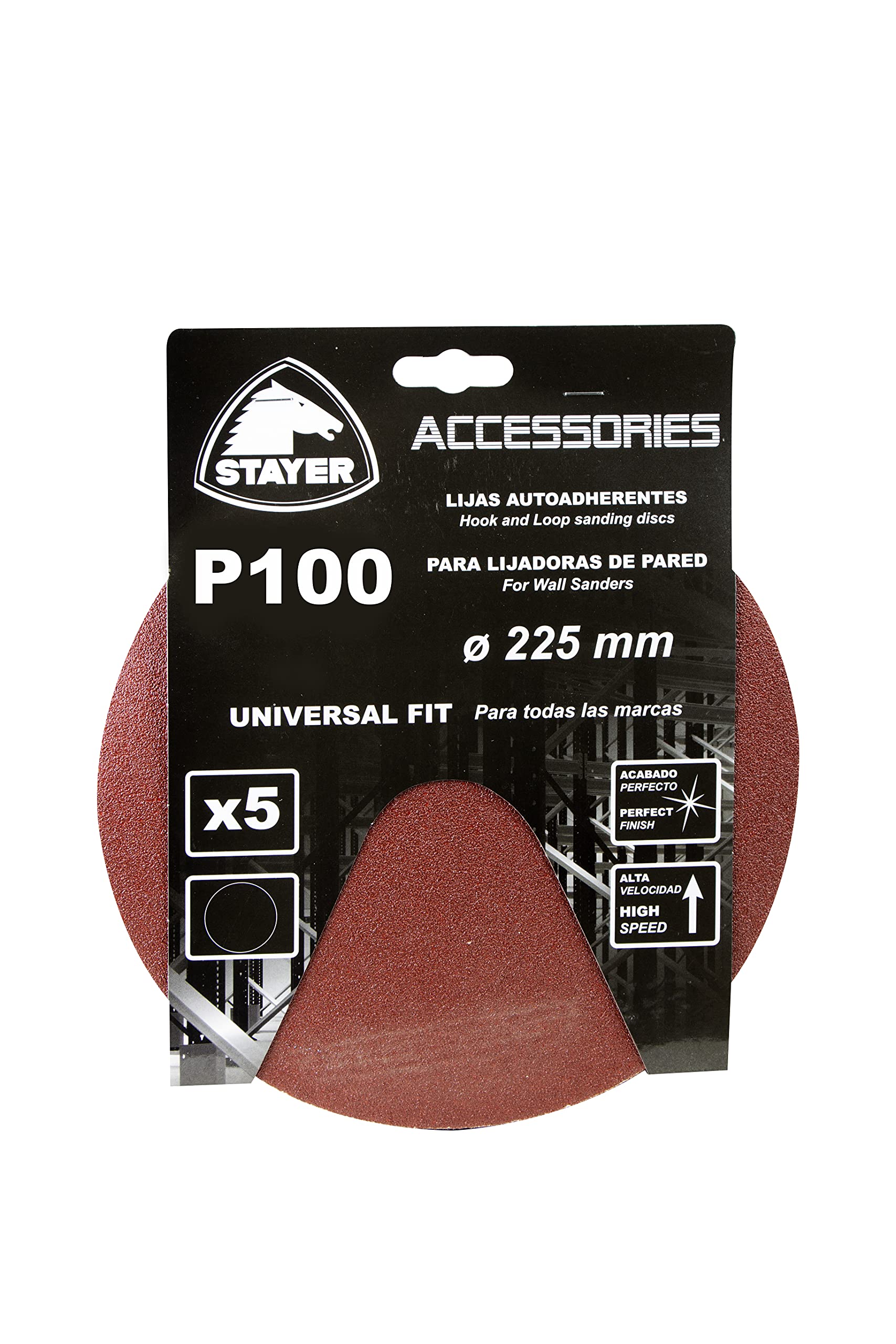 Stayer 12.468 – Set 5 Lijas GR100 LP 700 E – Accessory Wall Sander