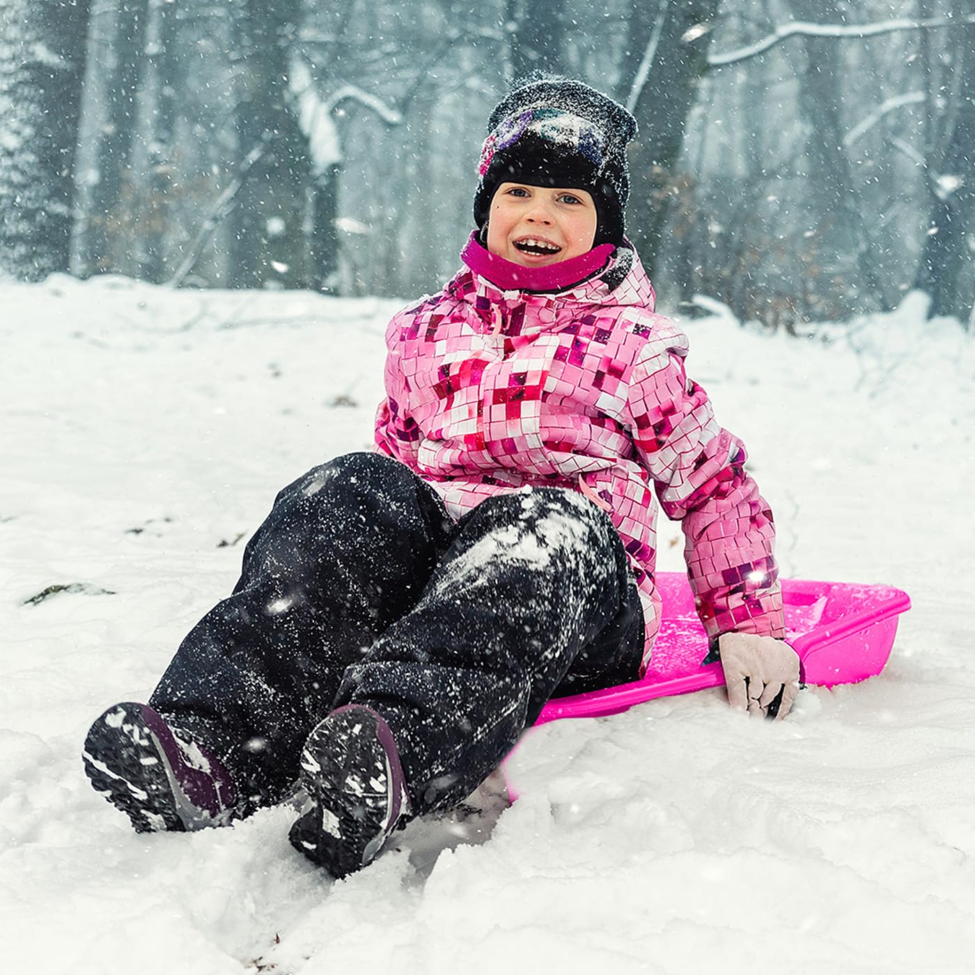 Snow Play Bob Karol 80cm grün mit Bremse