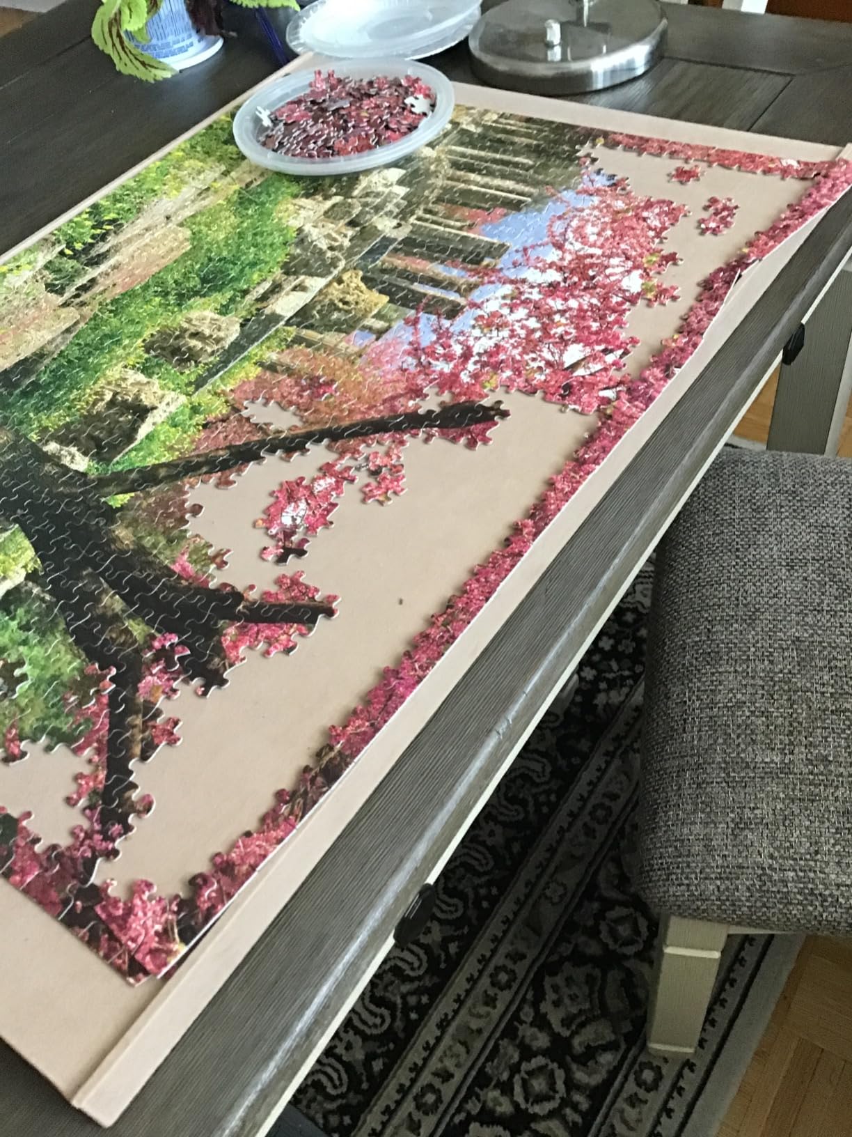 Tektalk Puzzle-Tisch Faltbar Mit 8 Schubladen - Höhenverstellbar Für Bis Zu 2000 Teile