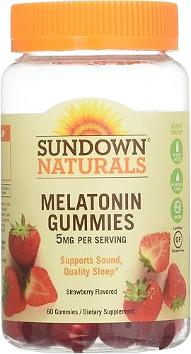 Gomitas de melatonina Sd tamaño 60ct Sundown Melatonina gomitas 60ct paquete de 2