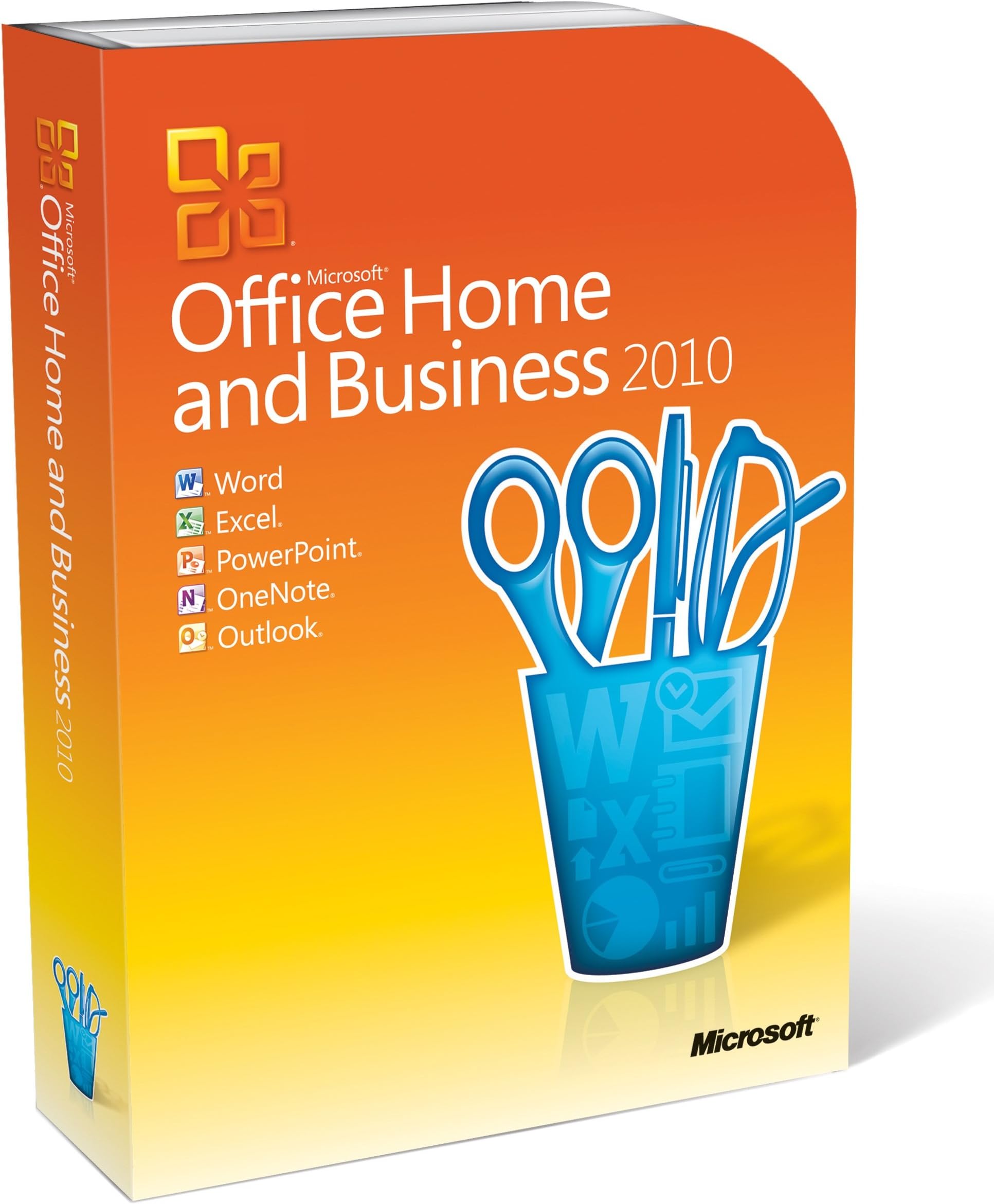 Microsoft Office 2010 Home and Business For 1 User Windows PC