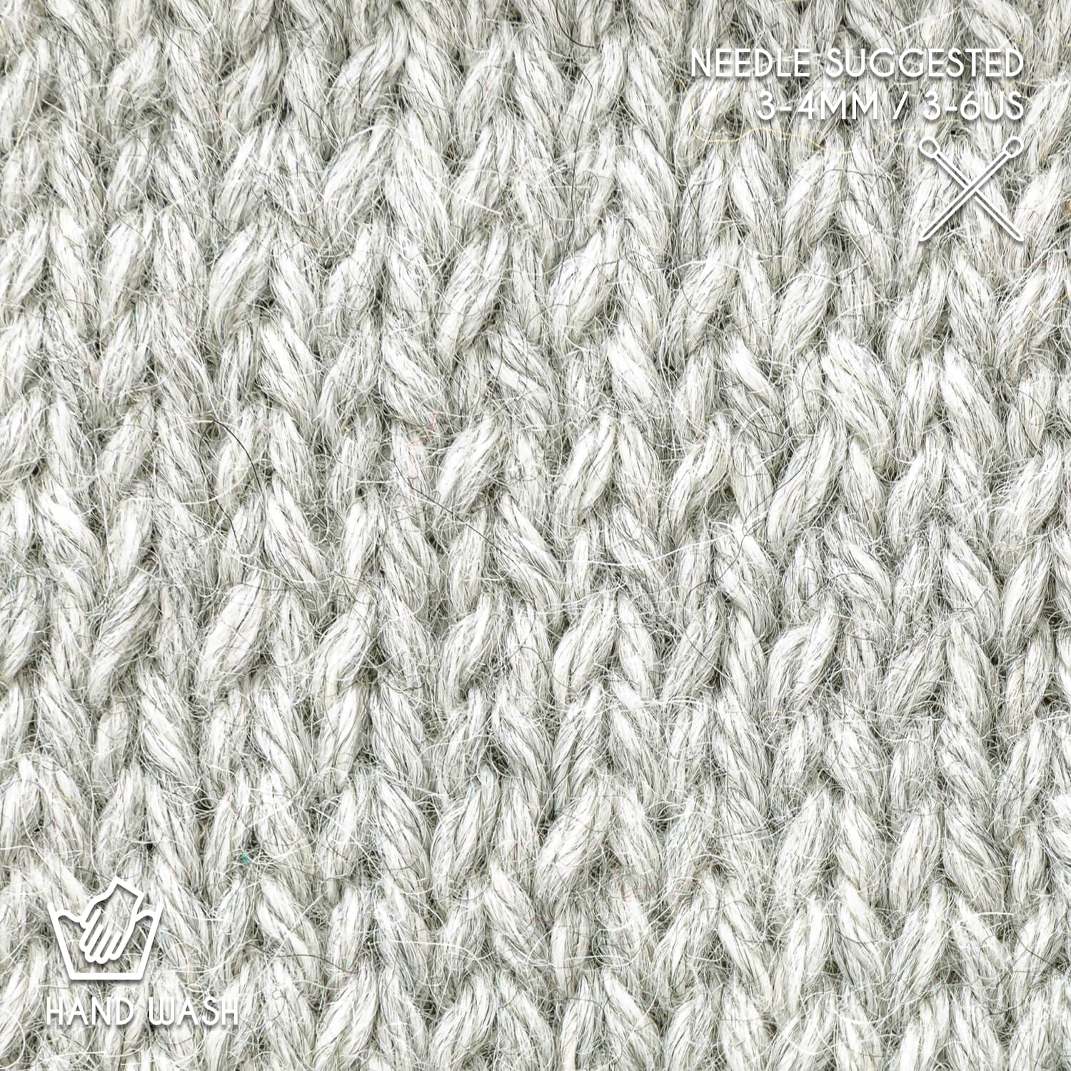 Worsted Set (6 x 1.75 oz) Super Soft Baby Alpaca Knitting Yarn Silver Gray 656 Yards