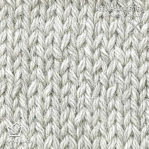 Vista 136 de Bulky Set (6 x 1.75 oz) Super Soft Baby Alpaca Hilo de tejer gris verde 328 yardas Gris Verde,Beige,Azul y verde,Cappuccino,Azul Oscuro,Gris