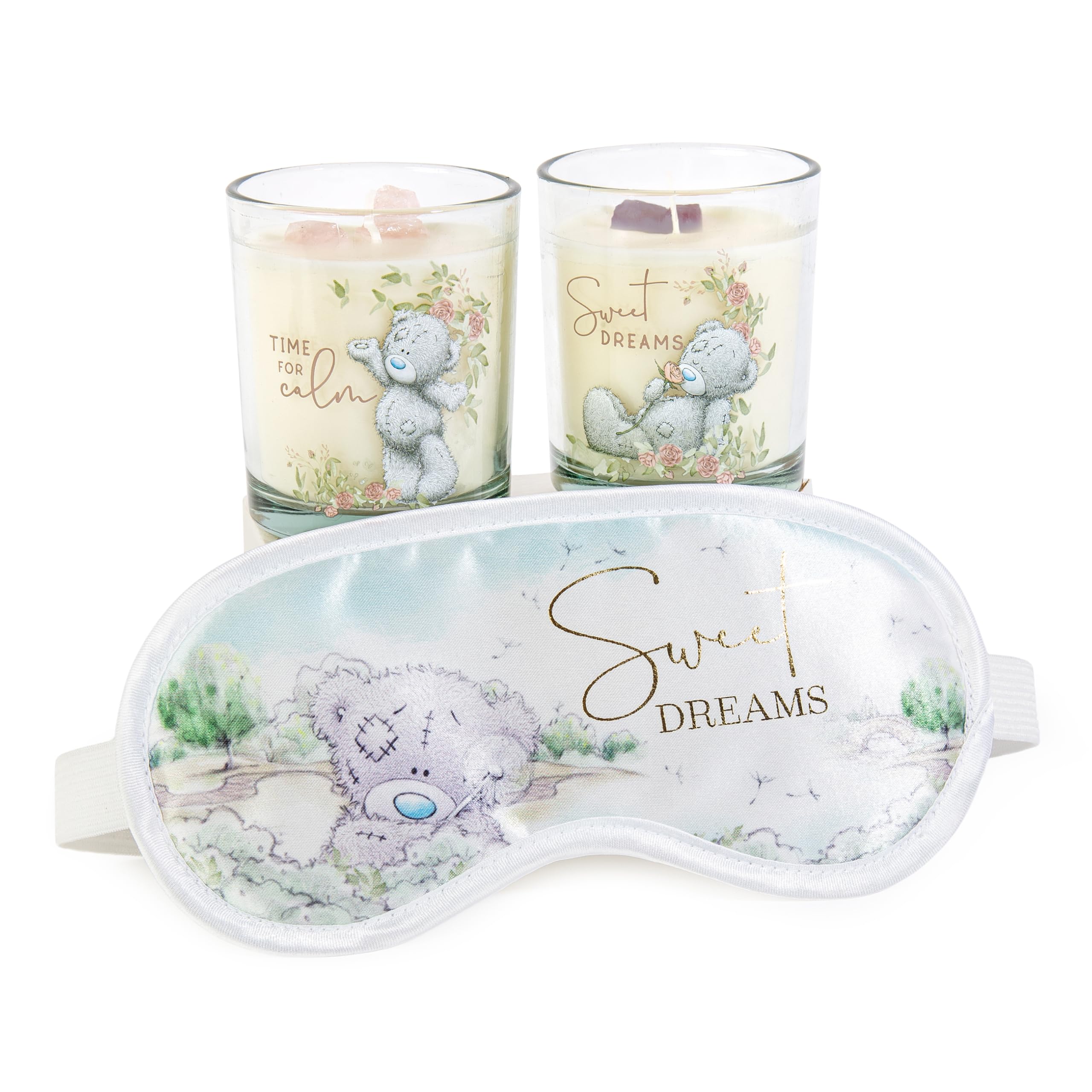Me to You Tatty Teddy coffret cadeau masque yeux bougies parfumées cristal bien-être