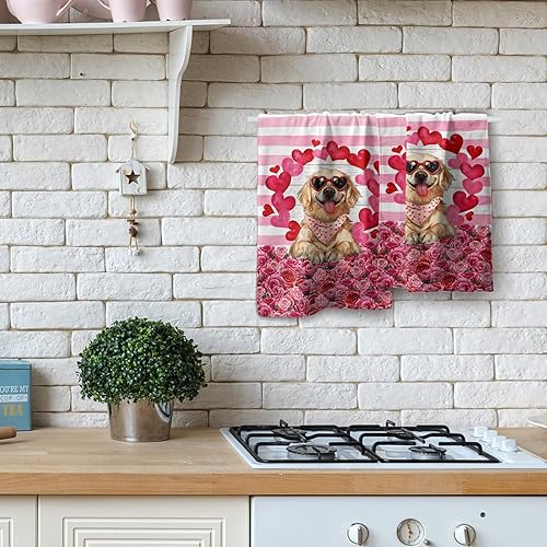 Vista 319 de Giwawa Juego de 2 toallas de mano de pino con ciervos del bosque, toallas de baño, suaves y absorbentes, para bar, bar, cocina, hotel, spa, Ciervo