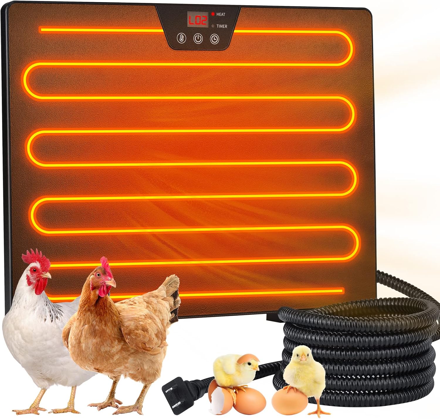 Kesfitt Chicken Coop Heater,Radiant Heat Chicken Heater