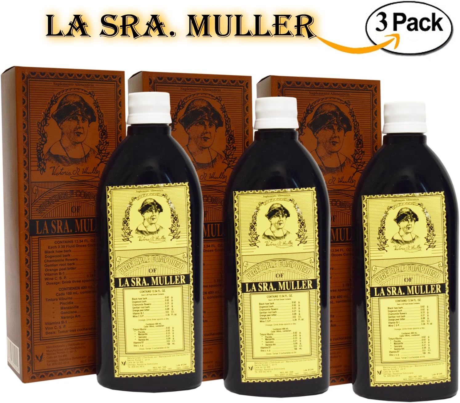 La senora Muller vegetal compound - 3 bottles Deal