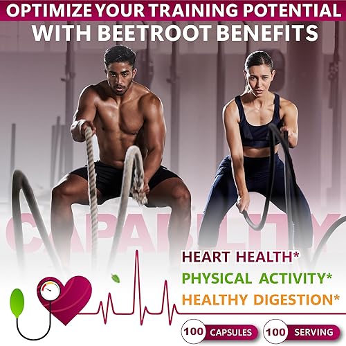 Miniatura 4 de Paquete de suplementos de raíz de remolacha 6 en 1, 100 unidades y suplemento de mio-inositol 6 en 1 y D-Chiro inositol para mujeres, 120 unidades,