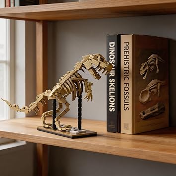 T-Rex Fossil Building Set Model Movable Joints 316Pcs Home Office Decor