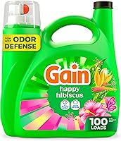 Gain Happy Liquid Laundry Detergent, HE Compatible, 154 fl oz, 107 Loads - Fresh Scented Clean