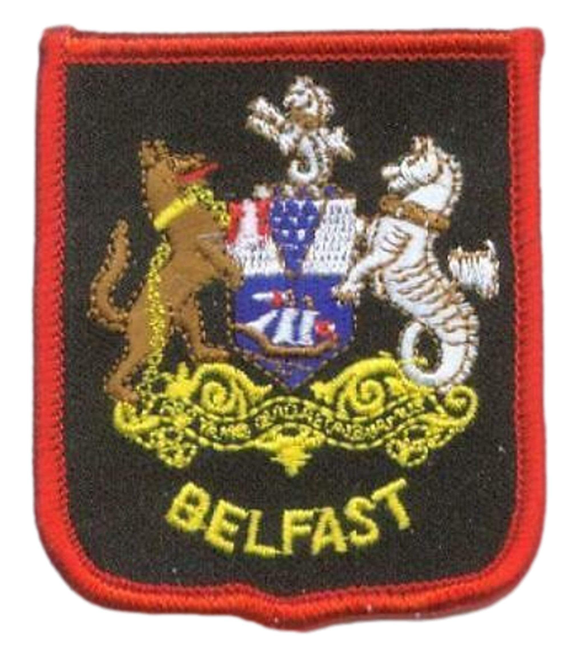 Ireland Belfast Coat of ARMS Embroidered World Patch