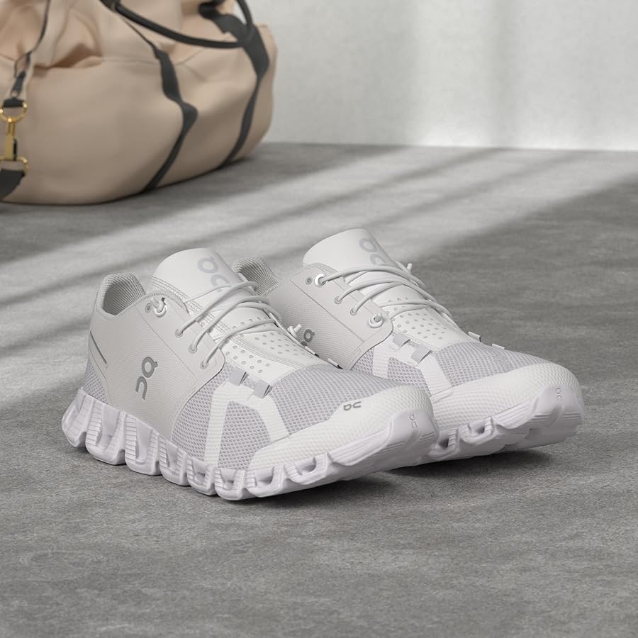 Amazon.com | On Women's Cloud Sneakers, All White, 5.5 Medium US