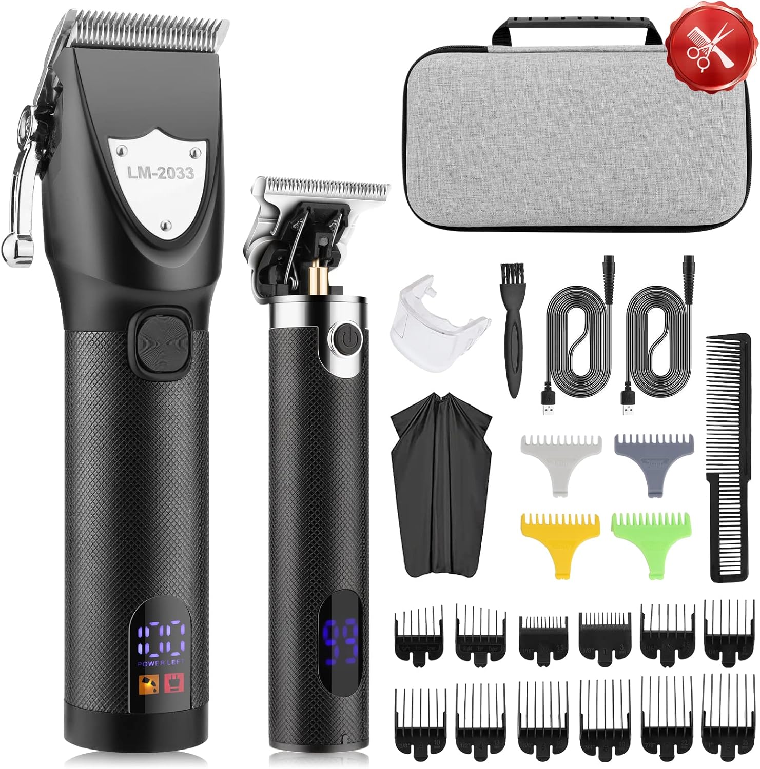 Suttik Hair Clippers for Men Professional Hair Trimmer Set Cordless