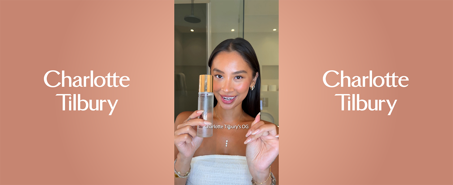 Charlotte Tilbury Airbrush Flawless Setting Spray - Gift Set Essential - Ultra-Fine Mist to Prime & Set Makeup - Perfect for Pairing with Other Skincare & Makeup Favorites