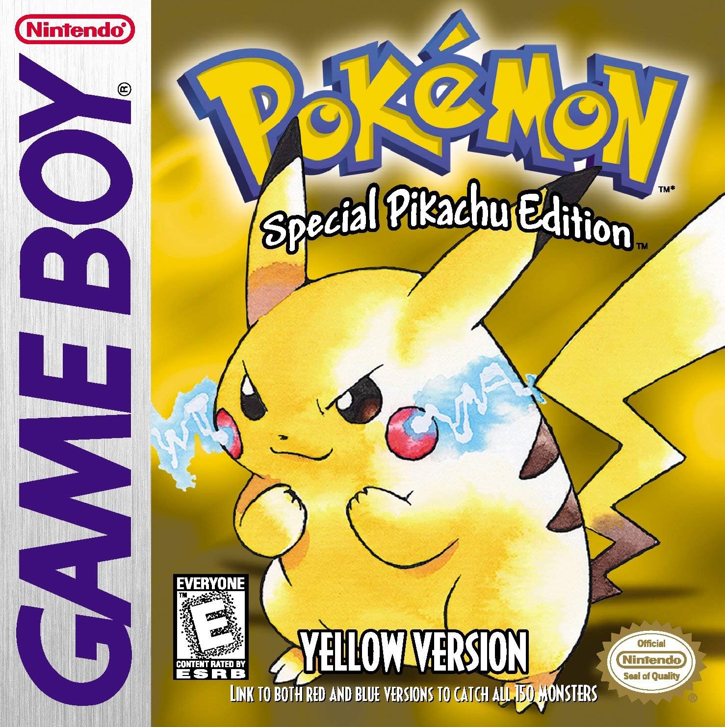 Pokemon Yellow Version - Special Pikachu Edition New Save Battery (Renewed)