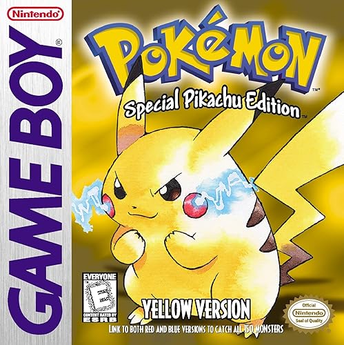 Pokemon Yellow Version - Special Pikachu Edition New Save Battery (Renewed)