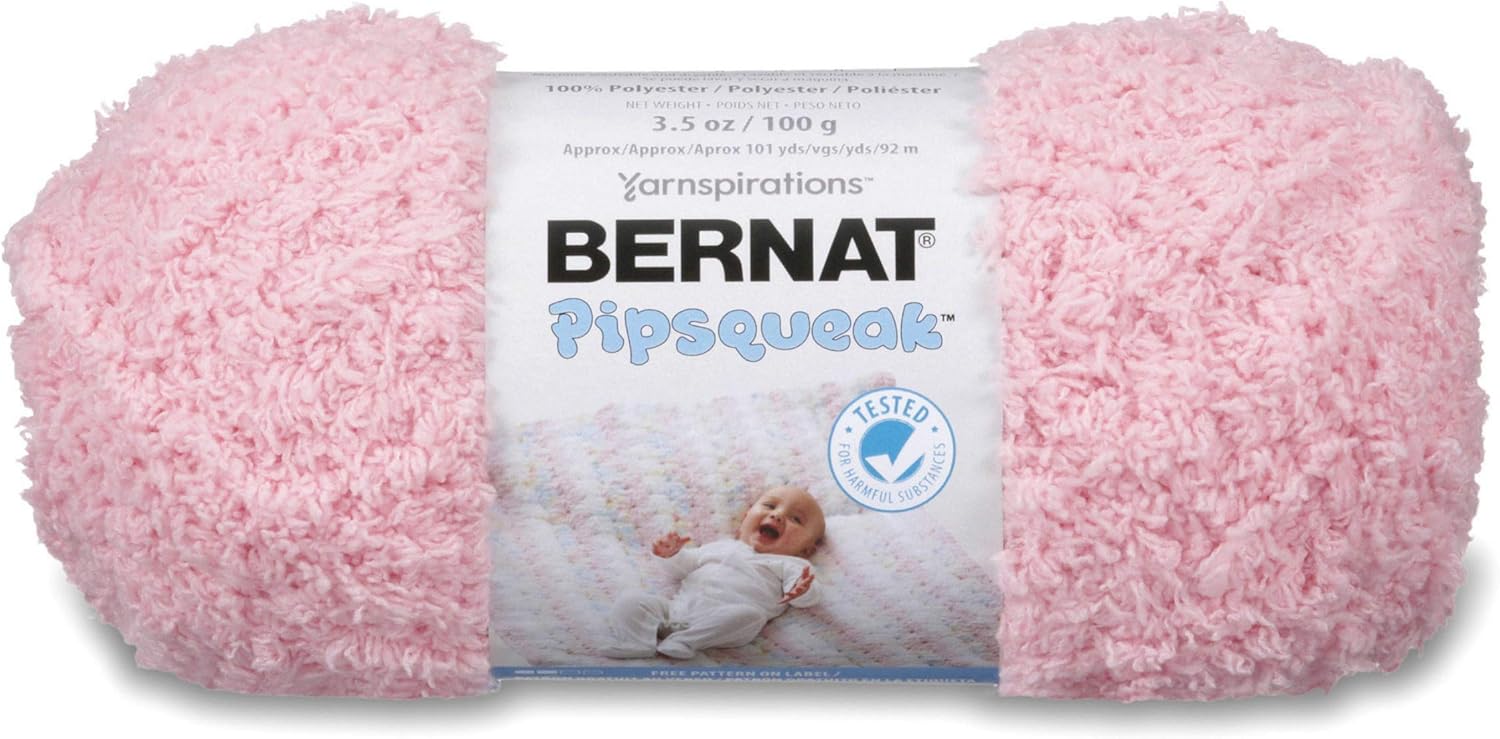 Bernat Pipsqueak Yarn, 3.5 oz, Gauge 5 Bulky, Tickle Me Pink