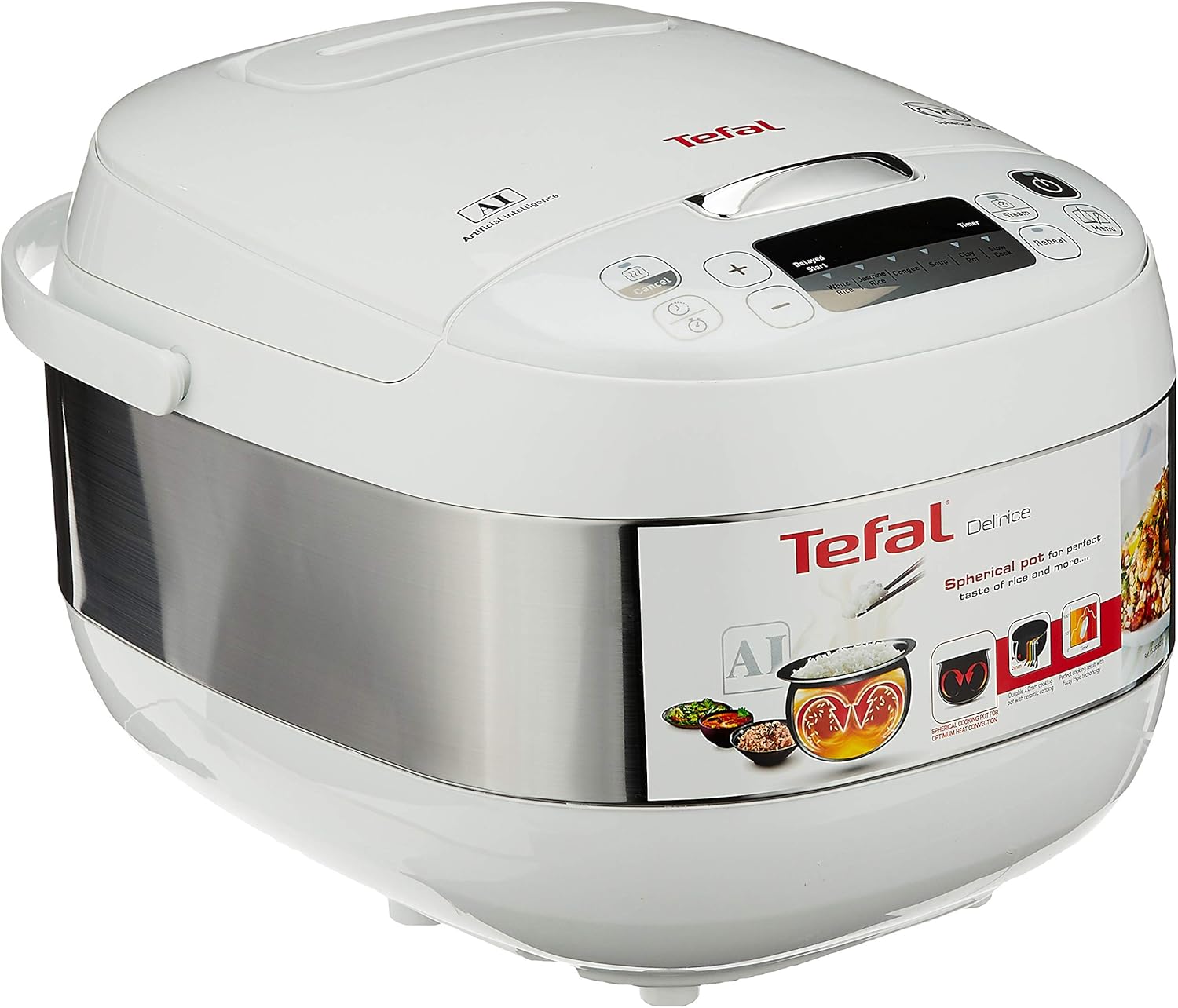 Tefal Delirice Rice Cooker Fuzzy Logic w/Spherical 1.8L RK7521 Amazon.sg